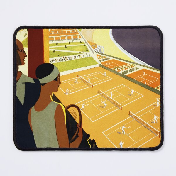 Item preview, MONACO MONTE-CARLO for Tennis PLM Railways Vintage Travel Poster by Roger Broders designed and sold by retroposters.