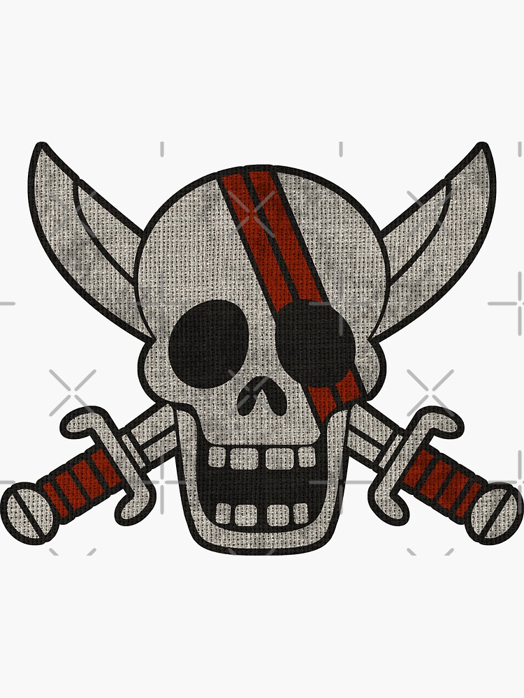 OP 25 Flag of the Red Hair Pirates Sticker