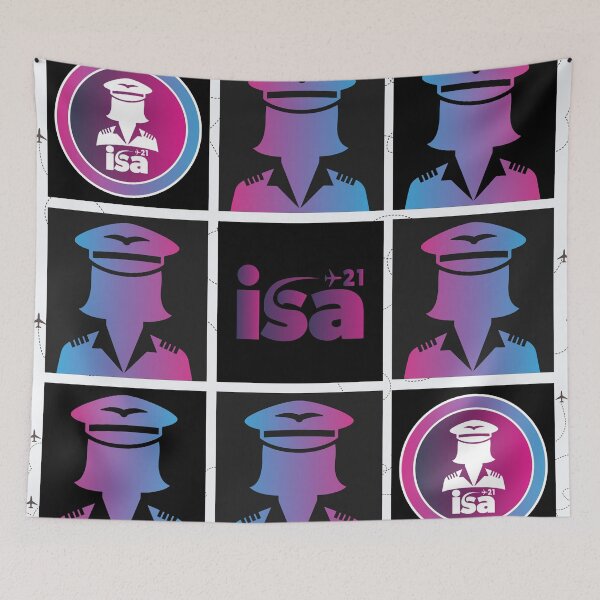 Item preview, Captain Emily flying at night designed and sold by The International Society of Women Airline Pilots.