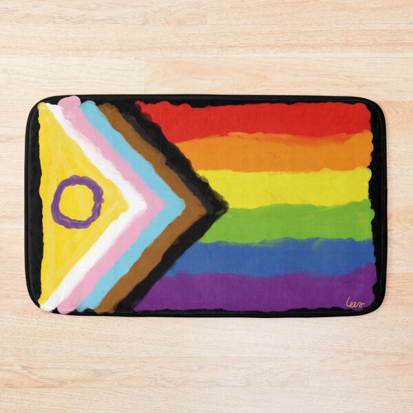 Item preview, queer flag black background designed and sold by MentaLee.