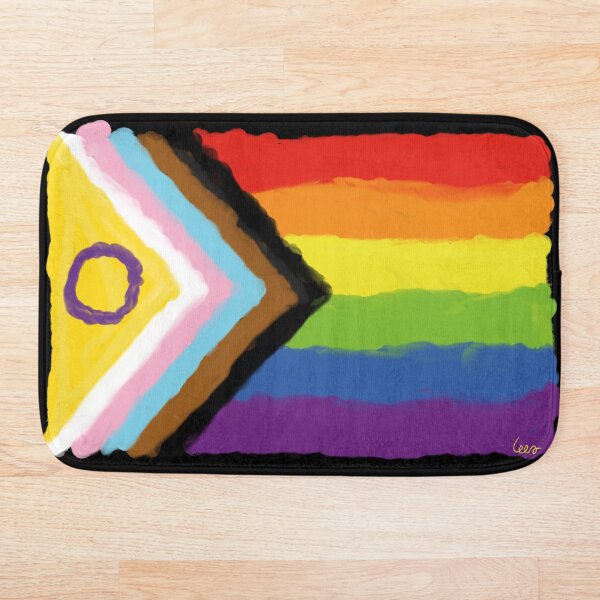 Item preview, queer flag black background designed and sold by MentaLee.
