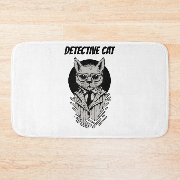 Item preview, Detective cat cute and funny design designed and sold by CuteCatoShop.