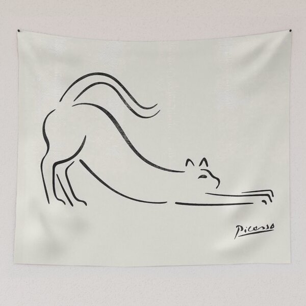 Item preview, Line Art Drawing Minimalist Animal Cat Collection Trends Poster designed and sold by zakuzikot.