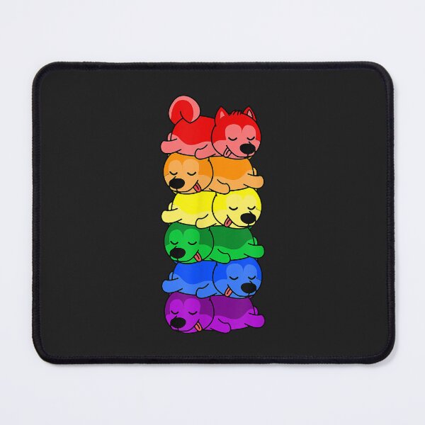 Item preview, Cute Rainbow Siberian Husky Gay Pride LGBT Puppy Lover designed and sold by Corelli87.