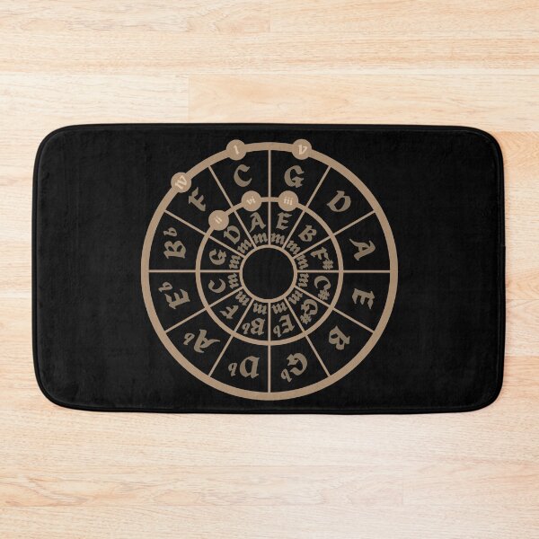 Item preview, Circle of Fifths - Music Theory Learning Tool - Medieval Style designed and sold by RoughShirts.