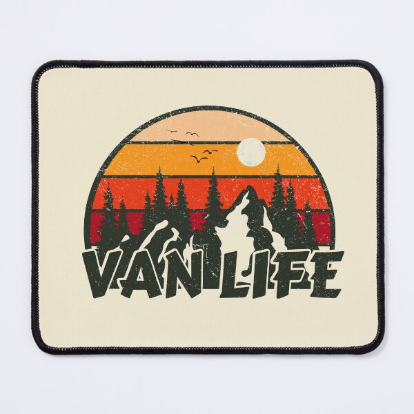 Item preview, Retro sunset mountain view - Van Life designed and sold by yococo.
