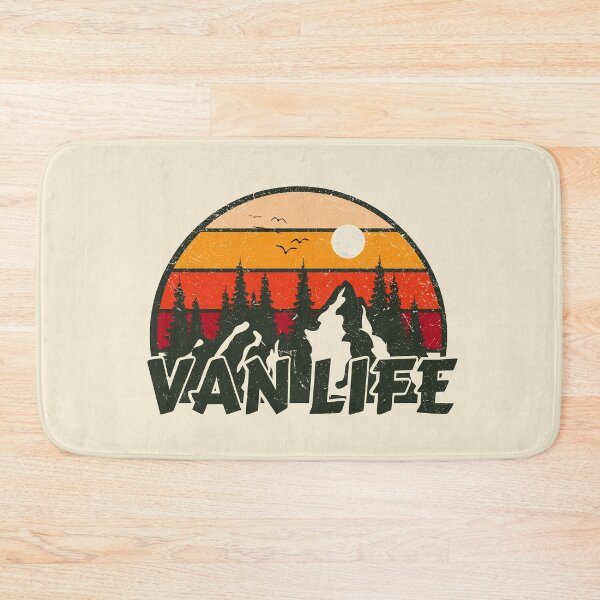 Item preview, Retro sunset mountain view - Van Life designed and sold by yococo.
