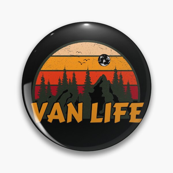 Item preview, Retro sunset mountain view - Van Life designed and sold by yococo.