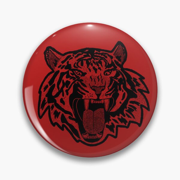 Item preview, Screaming Roaring Tiger - Comic book style Vintage style - Edgy Cool Gothic Alt Style  designed and sold by moesiandco.
