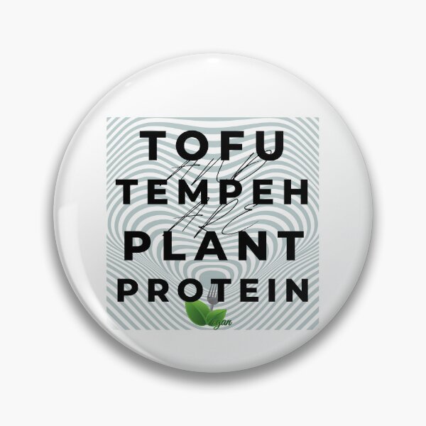 Item preview, Tofu, Tempeh Plant Protein - Black Typography designed and sold by SBWorld.