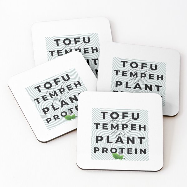 Item preview, Tofu, Tempeh Plant Protein - Black Typography designed and sold by SBWorld.