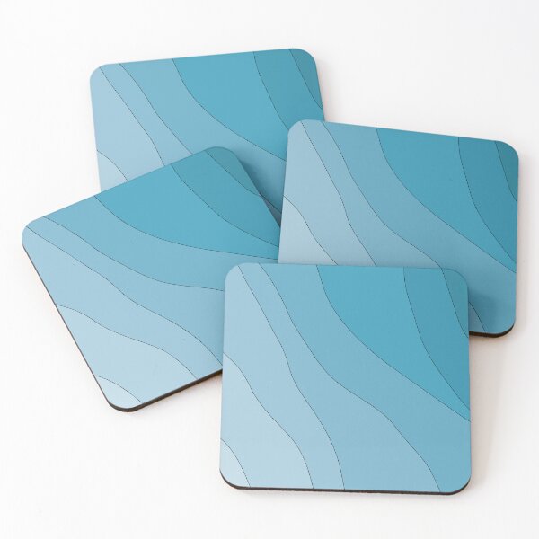 Artikelvorschau, Abstract Wavy Line Art Blue Gradient 01 entworfen und verkauft von PAPER MOON art & design.