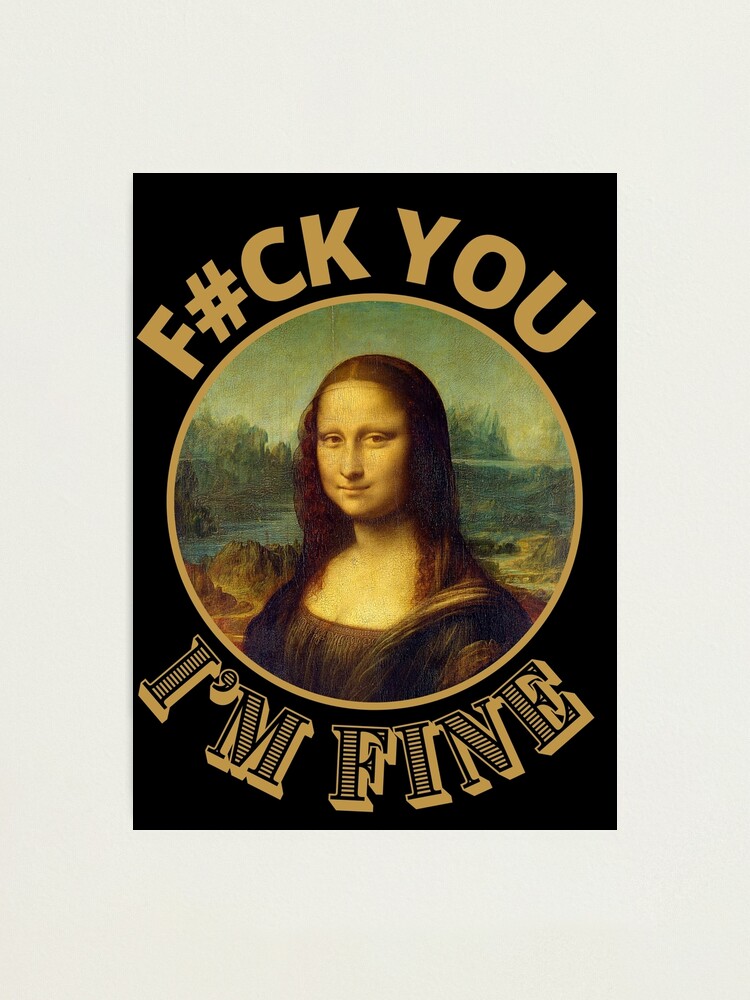 Mona Lisa Monalisa Bald Meme Photographic Print for Sale by