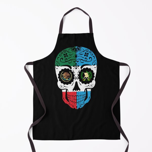 Artikelvorschau, Mexican Guatemalan Flag Sugar Skull entworfen und verkauft von snickrdoodle.