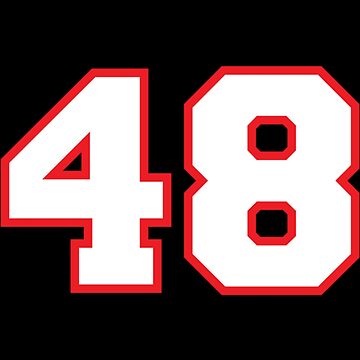 Harrison Bader 48 Jersey Number Sticker Essential T-Shirt for Sale by  ayeshab6wc