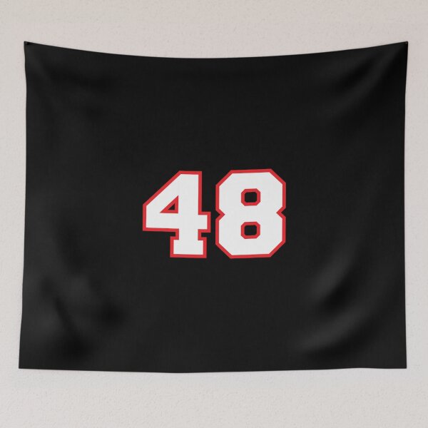 Item preview, Lucky Number Sports Jersey Red White 48 Classic T-Shirt designed and sold by janlzmaude.
