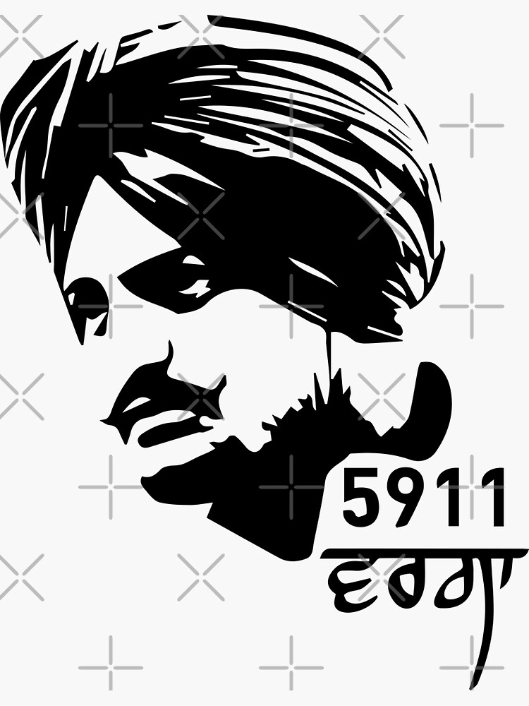 sidhu-moose-wala-legends-never-die-sticker-by-artriver-redbubble