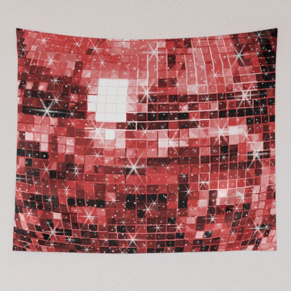 Item preview, Twinkle Red Disco Ball Pattern  designed and sold by Deborah Camp.