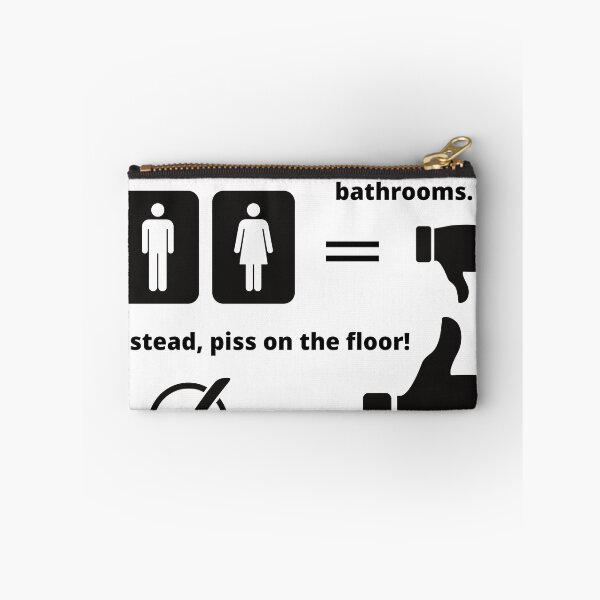 Item preview, say no to gendered bathrooms designed and sold by Maxxxwell13.
