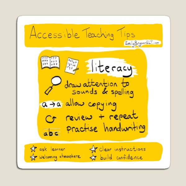 Accessible Teaching Tips: Literacy Magnet