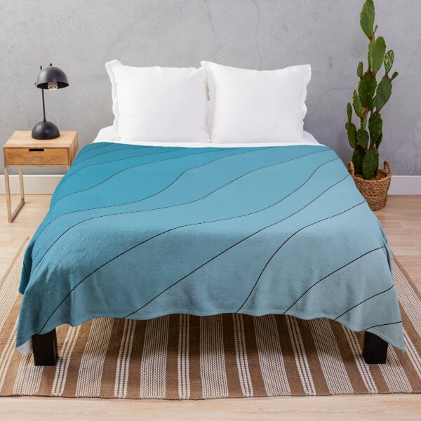 Item preview, Abstract Wavy Line Art Blue Gradient 02 designed and sold by PAPER MOON art & design.