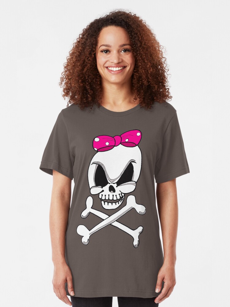 Download "Girls Skull and Crossbones" T-shirt by edzemo | Redbubble