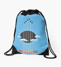 Sky Guitar Drawstring Bag
