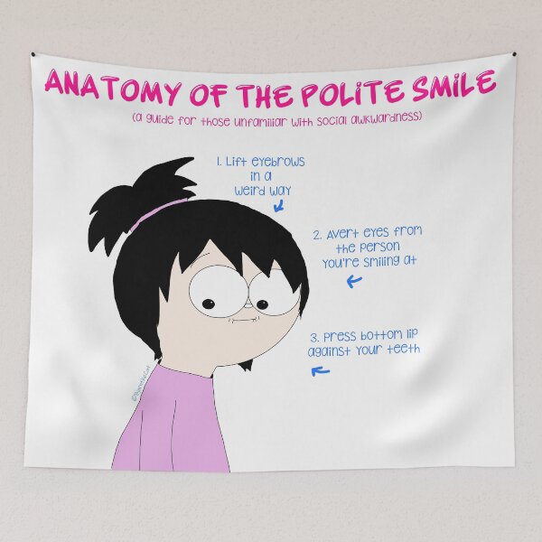 Item preview, Anatomy of the Polite Smile designed and sold by arlindixon.