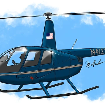 Artwork thumbnail, Robinson R44 N by Michael Garber