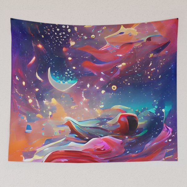 Item preview, Floating Around Stars | Artificial Inteligence Generated Art designed and sold by AllAboutAI.