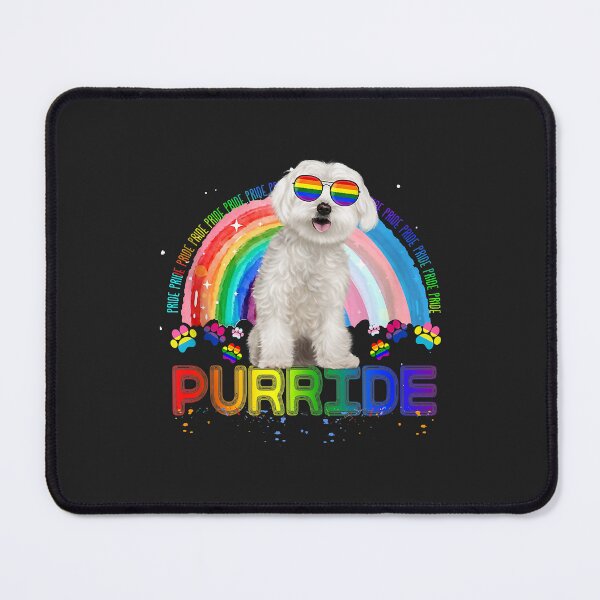 Item preview, Funny Maltese Gay Pride Shirt Rainbow Sunglasses LGBTQ Tank Top designed and sold by Corelli87.