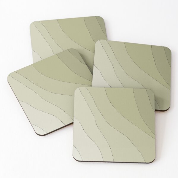 Item preview, Abstract Wavy Line Art Green Gradient 01 designed and sold by PAPER MOON art & design.