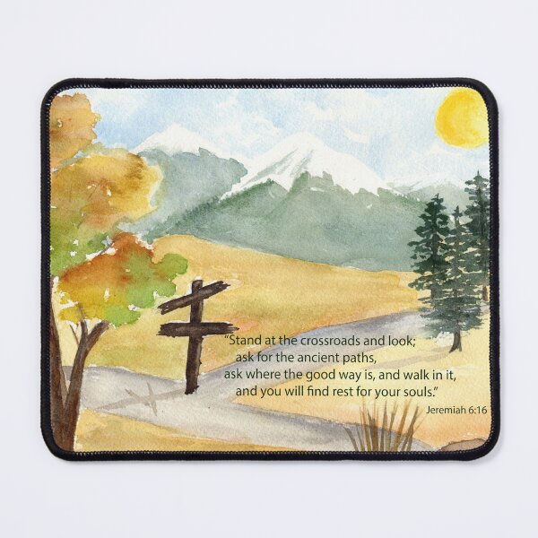 Item preview, Crossroads- Jeremiah 6:16 designed and sold by Diane Hall Watercolors.