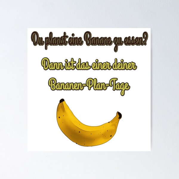 I Love Bananas - Funny Banana  Poster for Sale by MihailRailean