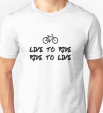 Camiseta unisex Live to ride