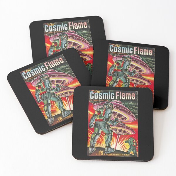 Item preview, Cosmic Flame 1950 Book Cover Sticker designed and sold by saurelmosert.