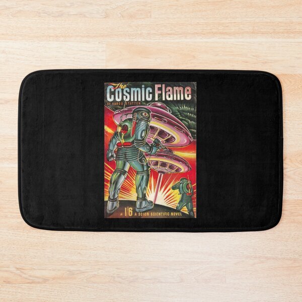 Artikelvorschau, Cosmic Flame 1950 Book Cover Sticker entworfen und verkauft von saurelmosert.
