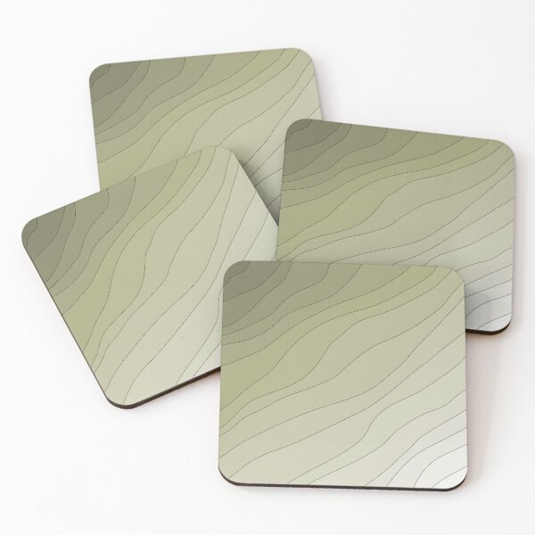 Item preview, Abstract Wavy Line Art Green Gradient 02 designed and sold by PAPER MOON art & design.