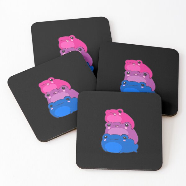 Item preview, Subtle Bi Pride Frogs in Bisexual Flag Colors LGBTQ Aesthetic Gift in Pink, Lavender, and Blue for Bisexuality Pride during June Pride Month Parade designed and sold by MinistryOfFrogs.