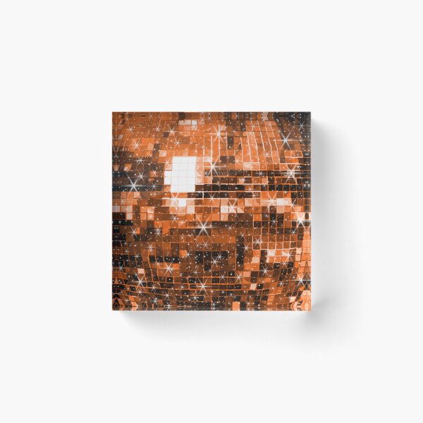 Item preview, Twinkle Orange Disco Ball Pattern  designed and sold by Deborah Camp.