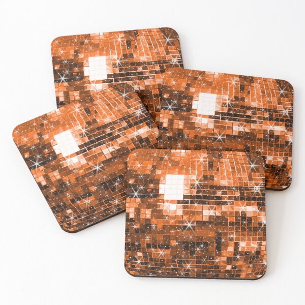 Item preview, Twinkle Orange Disco Ball Pattern  designed and sold by Deborah Camp.