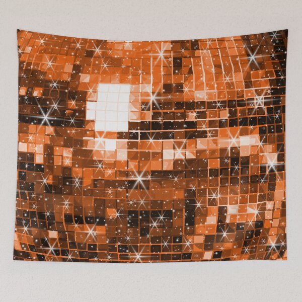 Item preview, Twinkle Orange Disco Ball Pattern  designed and sold by Deborah Camp.