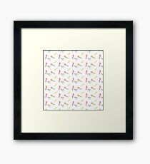 Measuring Pattern Framed Print