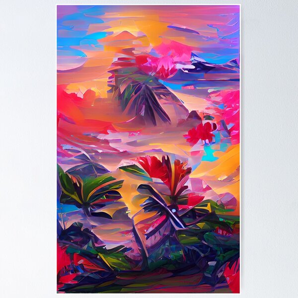 Item preview, Vulcano Beach | Artificial Inteligence Generated Art designed and sold by AllAboutAI.