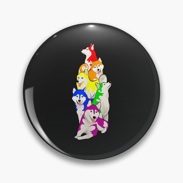 Item preview, Gay Pride Siberian Husky Dog Lover LGBT Funny Rainbow Flag designed and sold by Corelli87.