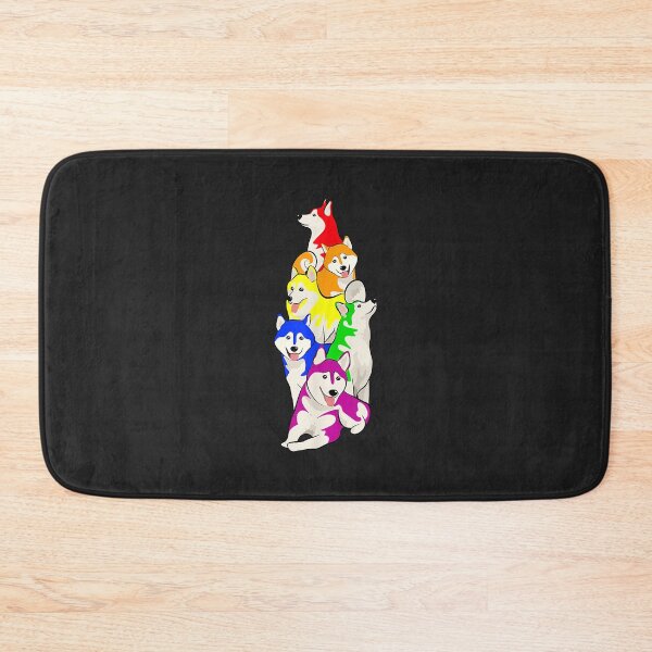 Item preview, Gay Pride Siberian Husky Dog Lover LGBT Funny Rainbow Flag designed and sold by Corelli87.