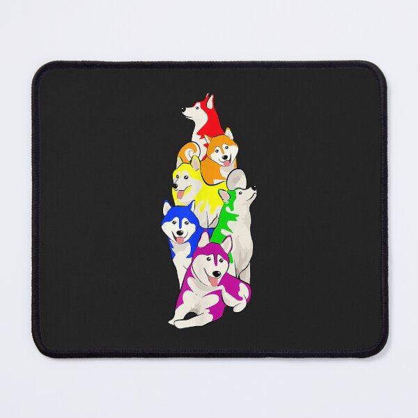 Item preview, Gay Pride Siberian Husky Dog Lover LGBT Funny Rainbow Flag designed and sold by Corelli87.