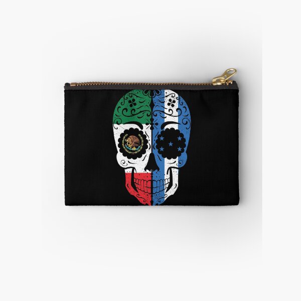 Artikelvorschau, Mexican Honduran Flag Sugar Skull entworfen und verkauft von snickrdoodle.