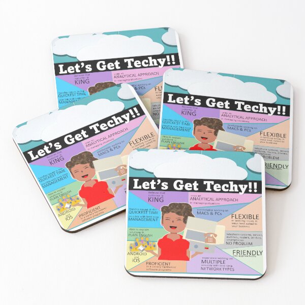 Item preview, Let's Get Techy (Print for all the Technical Support Workers out there!) designed and sold by marichuwill.