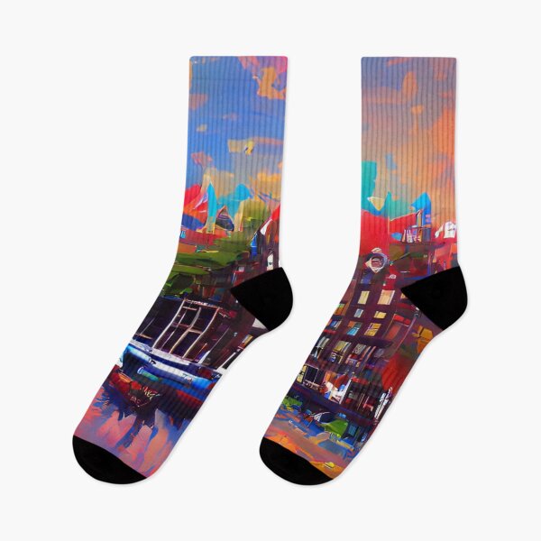 Item preview, Painted Sky City | Artificial Inteligence Generated Art designed and sold by AllAboutAI.